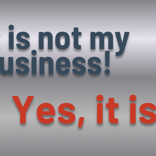 Nu e treaba mea! Ba da, e!