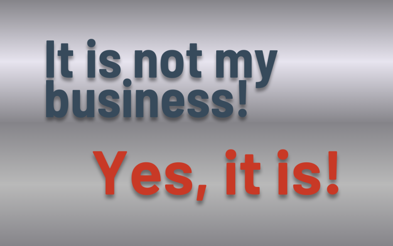 Nu e treaba mea! Ba da, e!