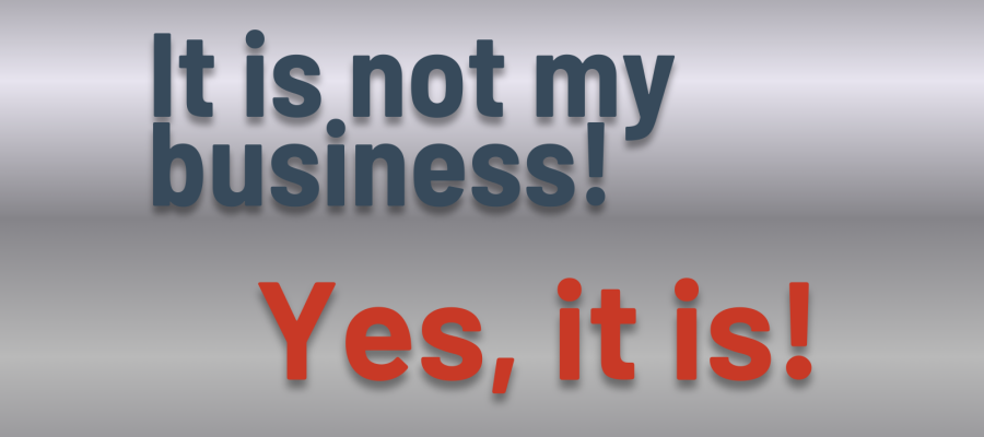 Nu e treaba mea! Ba da, e!